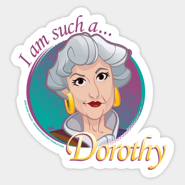 The Golden Girls - Dorothy Sticker by markpaulik